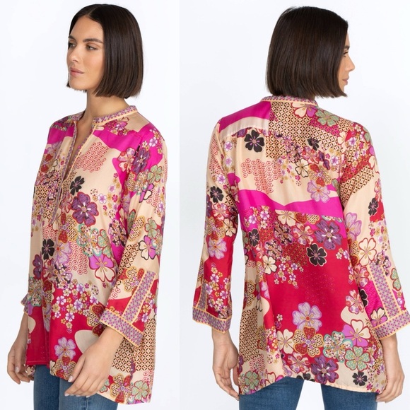 Johnny Was Yama Kelis Tunic - Picture 2 of 9